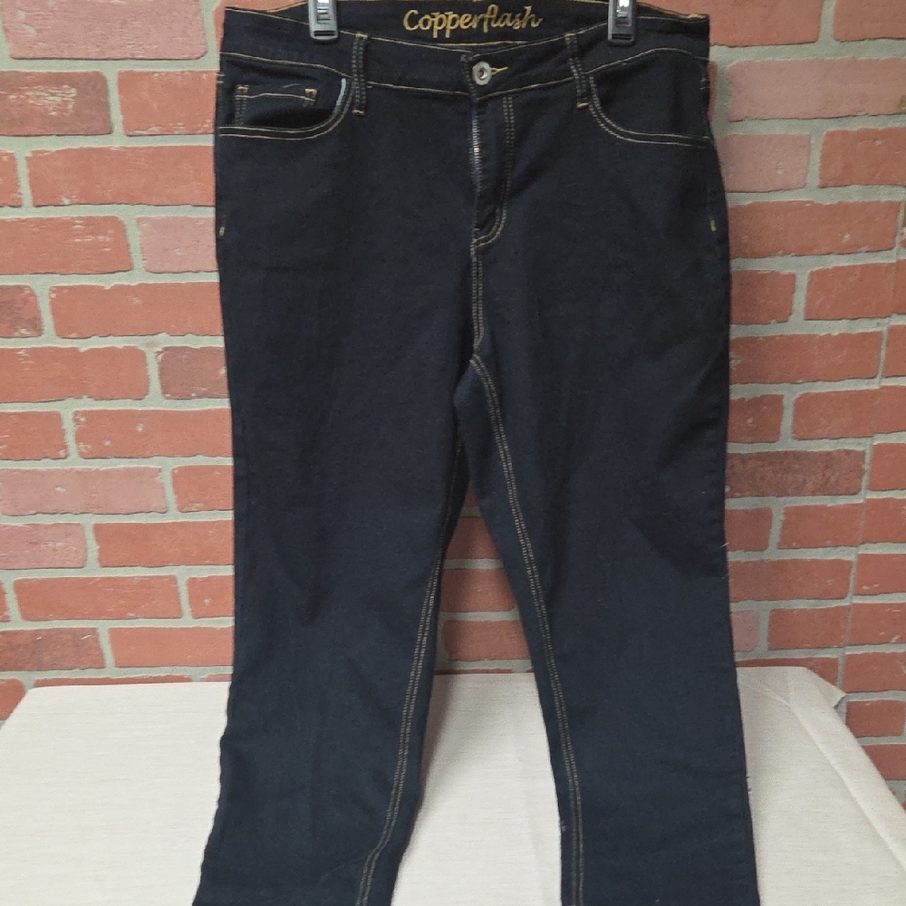 Women's Copperflash Dark Blue Skinny Jeans 18w